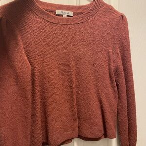 Madewell Women's Crew Neck Sweater in Rust